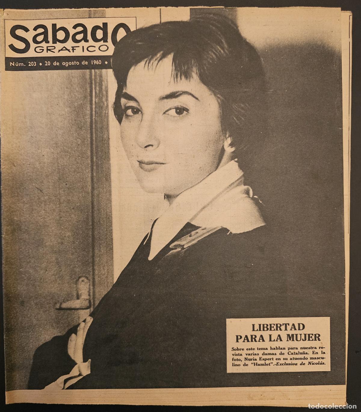 Colecionismo de Revistas e Jornais: REVISTA SABADO GRAFICO 1960 - NURIA ESPERT - LOS NI&Ntilde;OS DEL CIRCO - SUSANNA ADAMSON