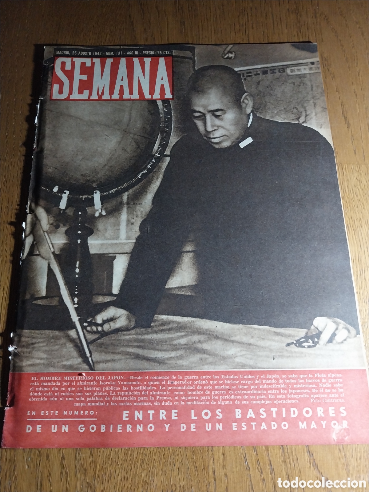 Coleccionismo de Revistas y Peri&oacute;dicos: SEMANA 1942 INDIA LUCHA SU INDEPENDENCIA.ESCENAS EN ROSTOF.EL BUQUE FANTASMA.FERIA MUESTRAS ZARAGOZA