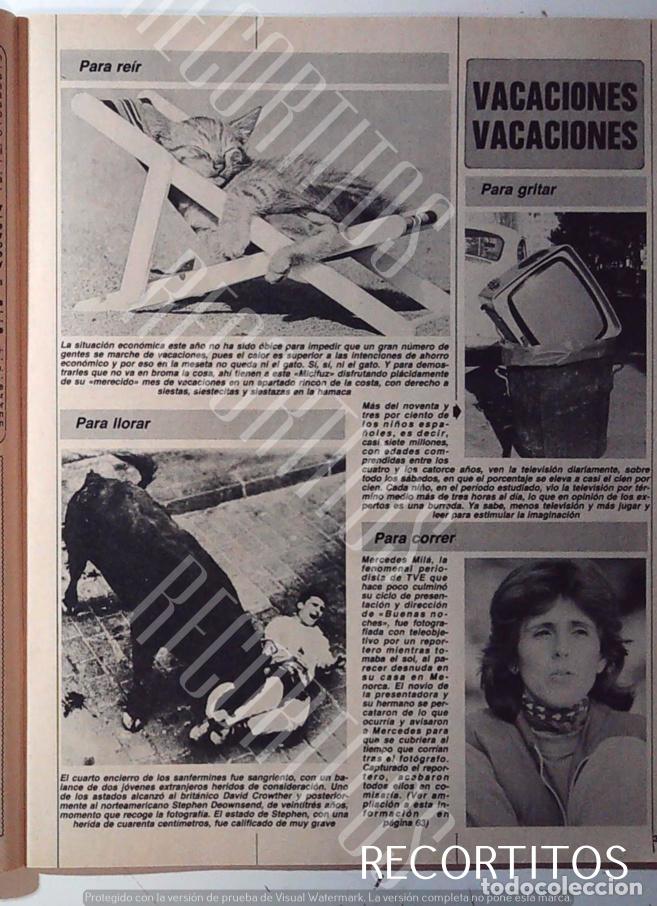 Coleccionismo de revistas y peri&oacute;dicos: MM MERCEDES MILA VACACIONES