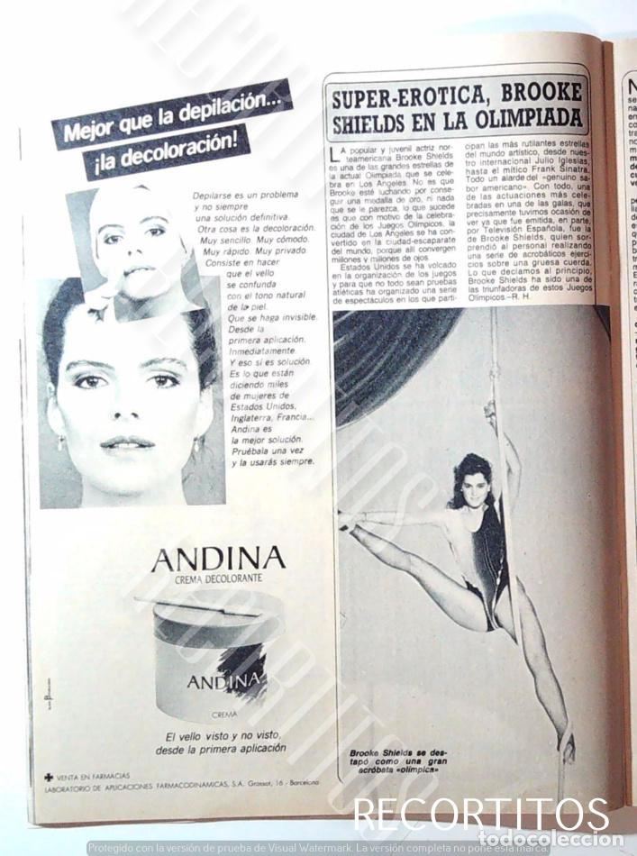 Collection Magazines and Newspapers: BROOKE SHIELDS EN LAS OLIMPIADAS