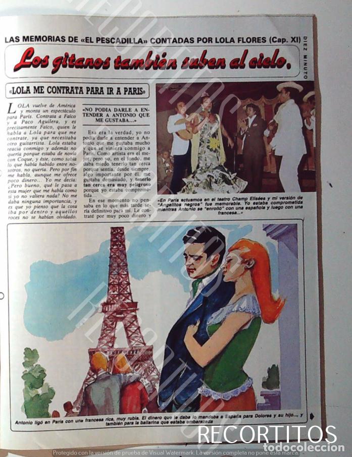 Coleccionismo de Revistas y Peri&oacute;dicos: LAS MEMORIAS DE ANTONIO GONZALEZ EL PESCAILLA VOL XI 11 LOLA FLORES