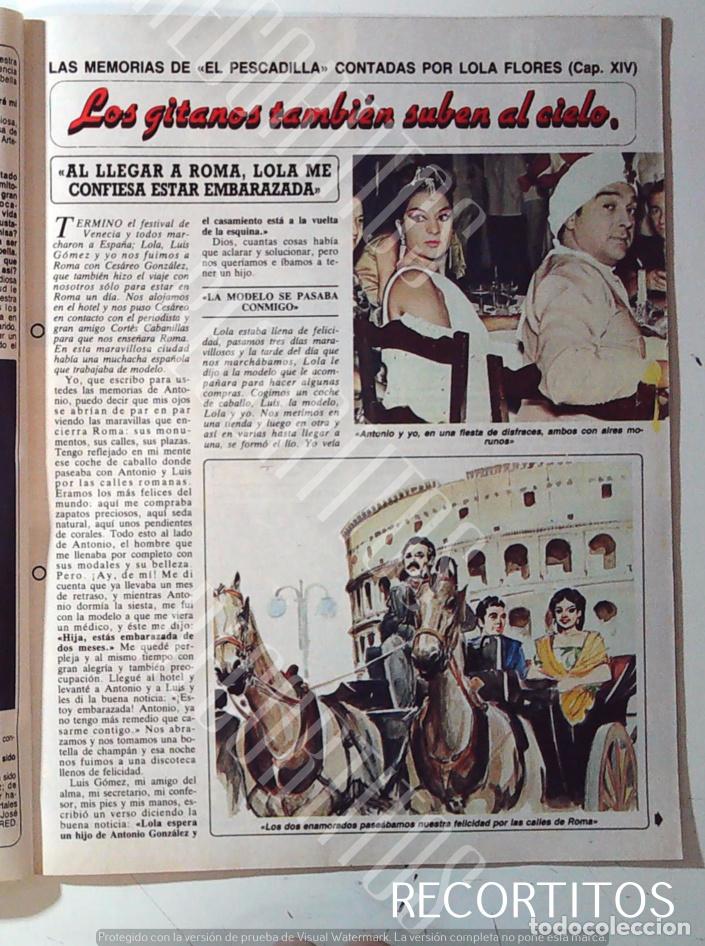 Coleccionismo de Revistas y Peri&oacute;dicos: LAS MEMORIAS DE ANTONIO GONZALEZ EL PESCAILLA VOL XIV 14 LOLA FLORES