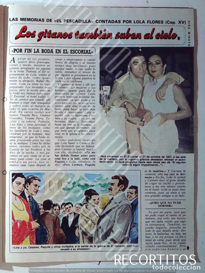 Coleccionismo de Revistas y Peri&oacute;dicos: LAS MEMORIAS DE ANTONIO GONZALEZ EL PESCAILLA VOL XV LOLA FLORES