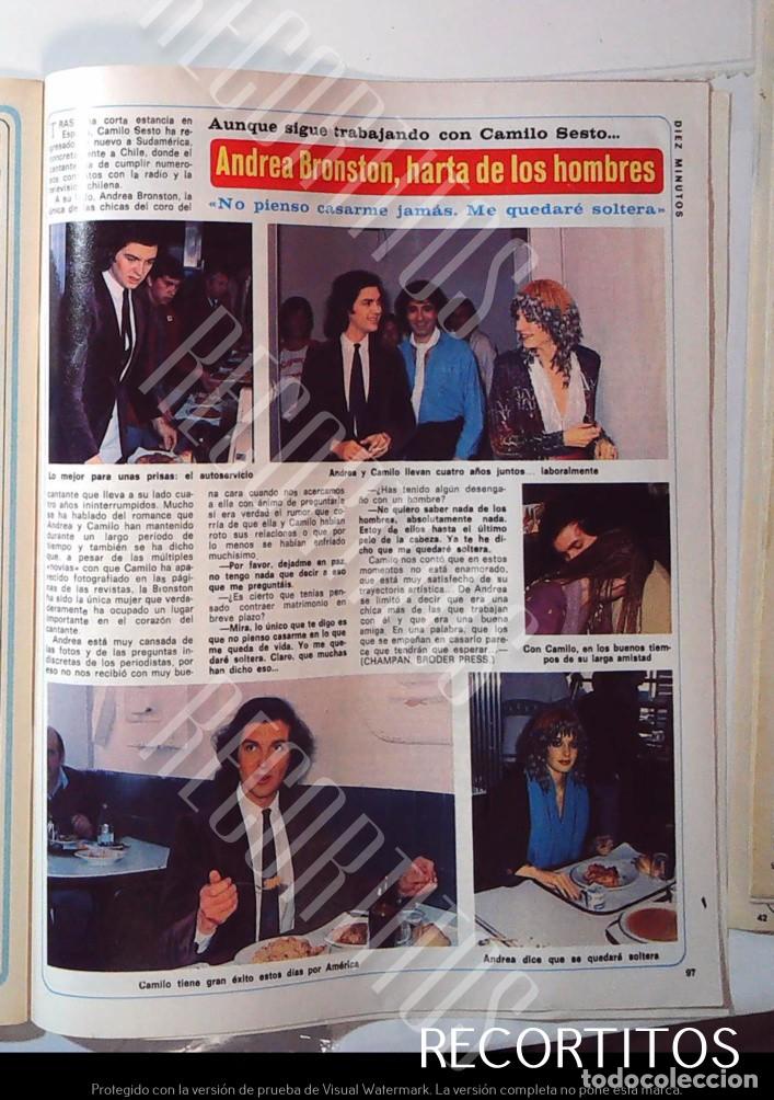 Coleccionismo de Revistas y Peri&oacute;dicos: CAMILO SESTO ANDREA BRONSTON