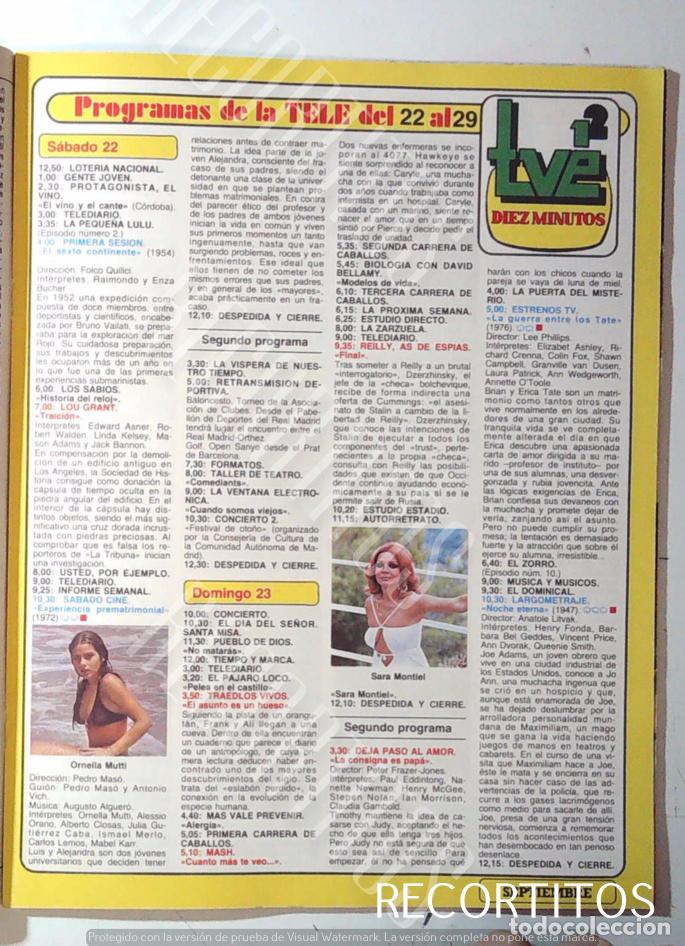 Coleccionismo de Revistas y Peri&oacute;dicos: ORNELLA MUTI MUTTI SARA MONTIEL