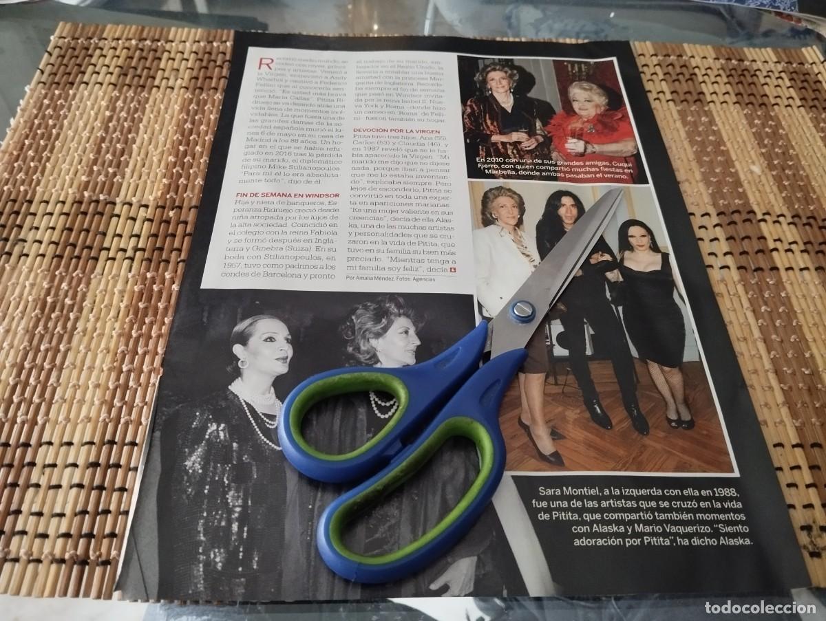 Coleccionismo de Revistas y Peri&oacute;dicos: SARA MONTIEL / PITITA Y ALASKA RECORTE REVISTA 2019