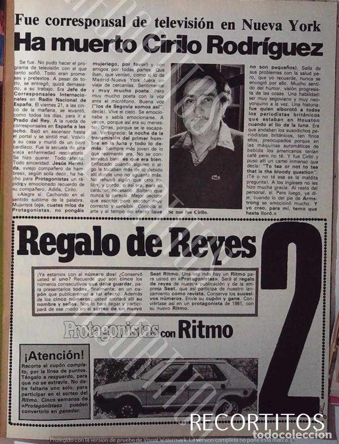 Coleccionismo de Revistas y Peri&oacute;dicos: CIRILO RODRIGUEZ CORRESPONSAL