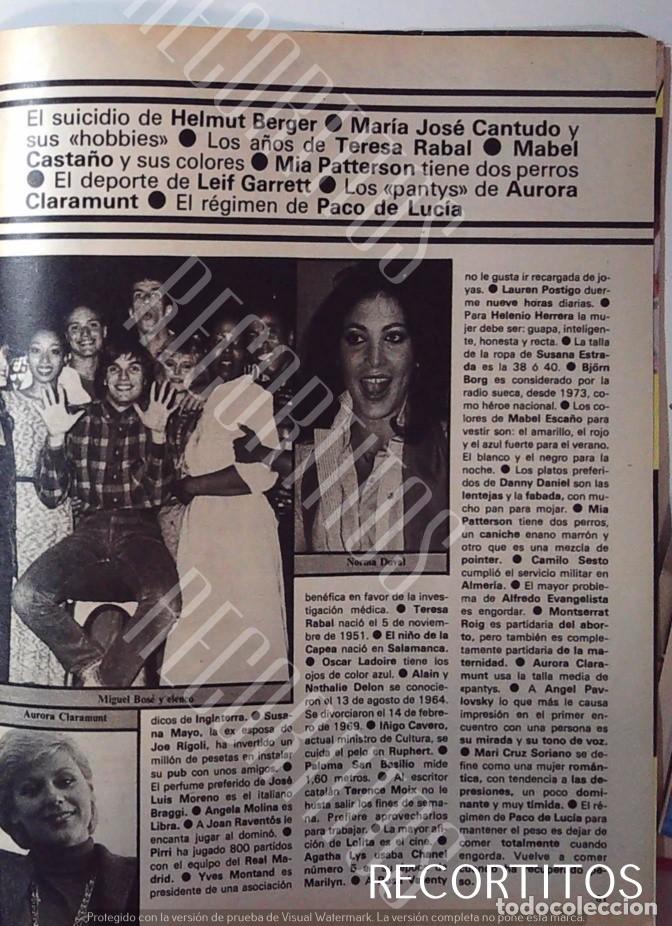 Coleccionismo de Revistas y Peri&oacute;dicos: MIGUEL BOSE NORMA DUVAL AURORA CLARAMUNT