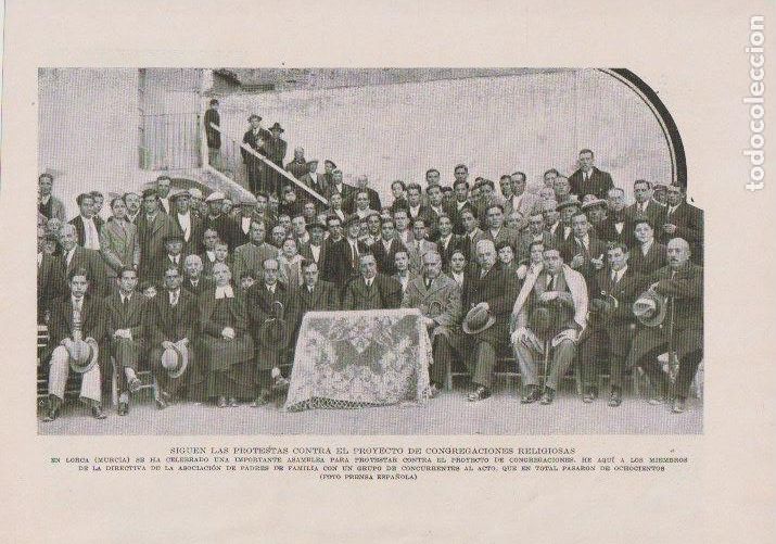 Sammeln von Zeitschriften und Zeitungen: * LORCA, Murcia * Asamblea en contra del proyecto de Congregaciones - 1933