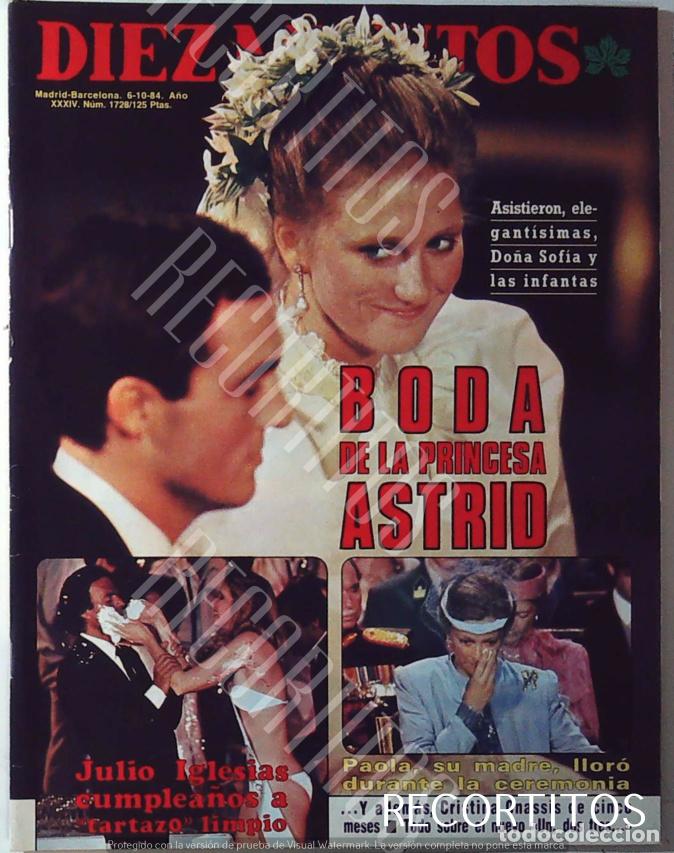 Coleccionismo de Revistas y Peri&oacute;dicos: ASTRID DE LUXEMBURGO JULIO IGLESIAS RECORTE PORTADA