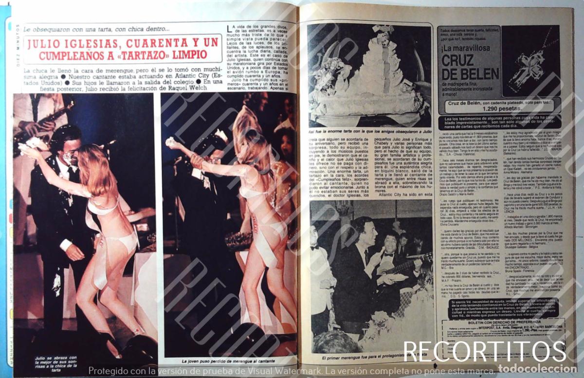Coleccionismo de Revistas y Peri&oacute;dicos: JULIO IGLESIAS CUMPLEA&Ntilde;OS EN BRASIL