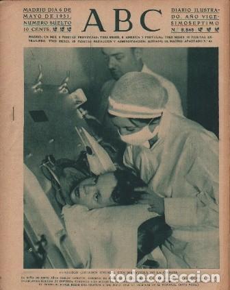 Coleccionismo de Revistas y Peri&oacute;dicos: PERIODICO ABC MADRID-SEVILLA 6 DE MAYO DE 1931 N&ordm;8848 EVANSTON. MARAVILLA DE LA CIENCIA.A-ABC-0073