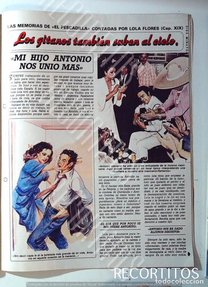 Coleccionismo de Revistas y Peri&oacute;dicos: LAS MEMORIAS DE ANTONIO GONZALEZ EL PESCAILLA VOL XIX 19 LOLA FLORES