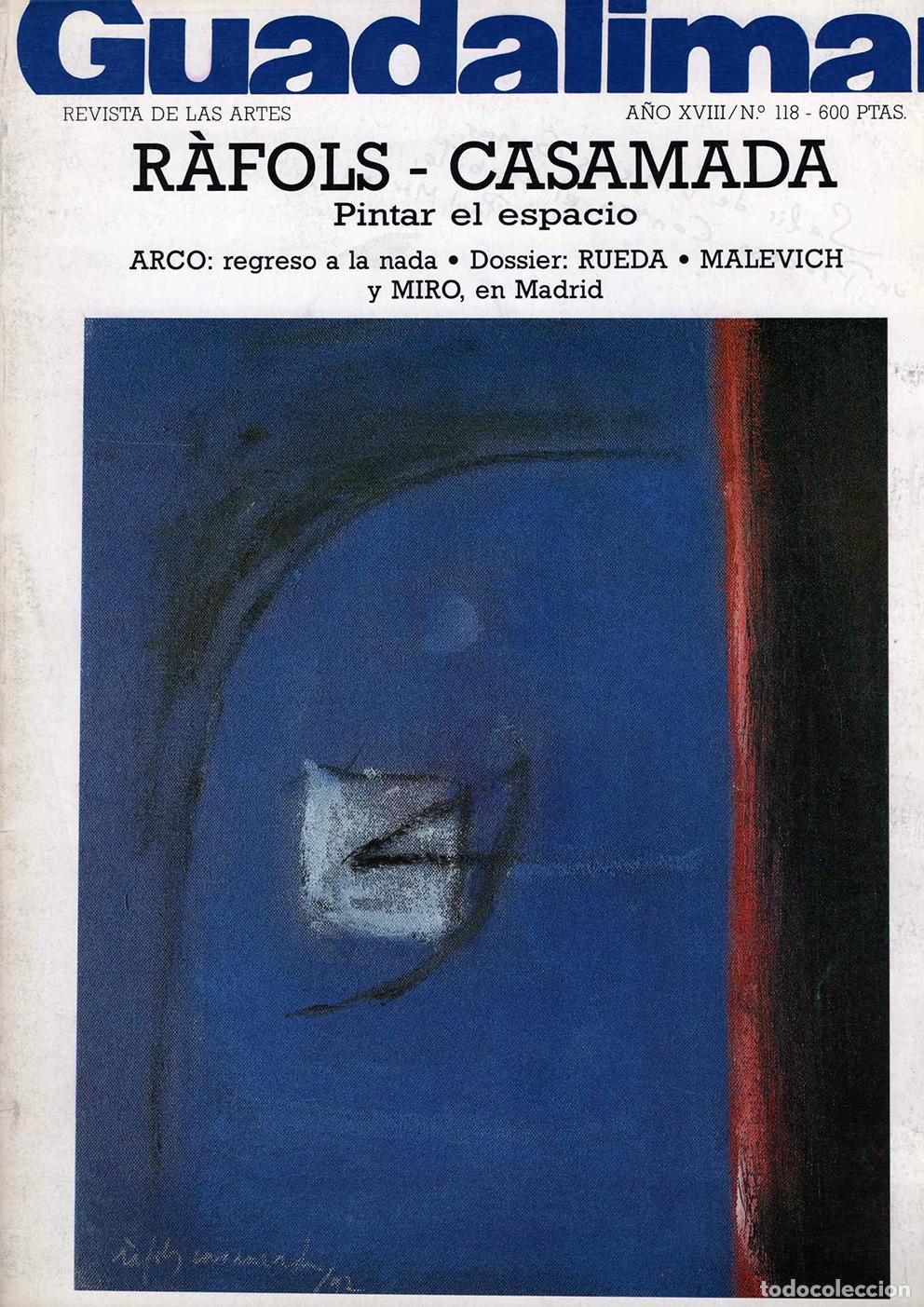 Coleccionismo de revistas y peri&oacute;dicos: Guadalimar. Revista de las Artes, a&ntilde;o XVIII, n&uacute;mero 118, edita M. F-B, Madrid 1992