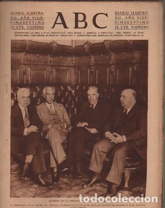 Coleccionismo de Revistas y Peri&oacute;dicos: PERIODICO ABC MADRID-SEVILLA 22 DE AGOSTO DE 1931 MADRID. PRESIDENCIA DEL GOBIERNO. A-ABC-0090 ,2