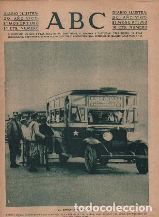 Coleccionismo de Revistas y Peri&oacute;dicos: PERIODICO ABC MADRID-SEVILLA 27 DE AGOSTO DE 1931 N&ordm;8923 LA REVOLUCION EN CUBA. A-ABC-0101