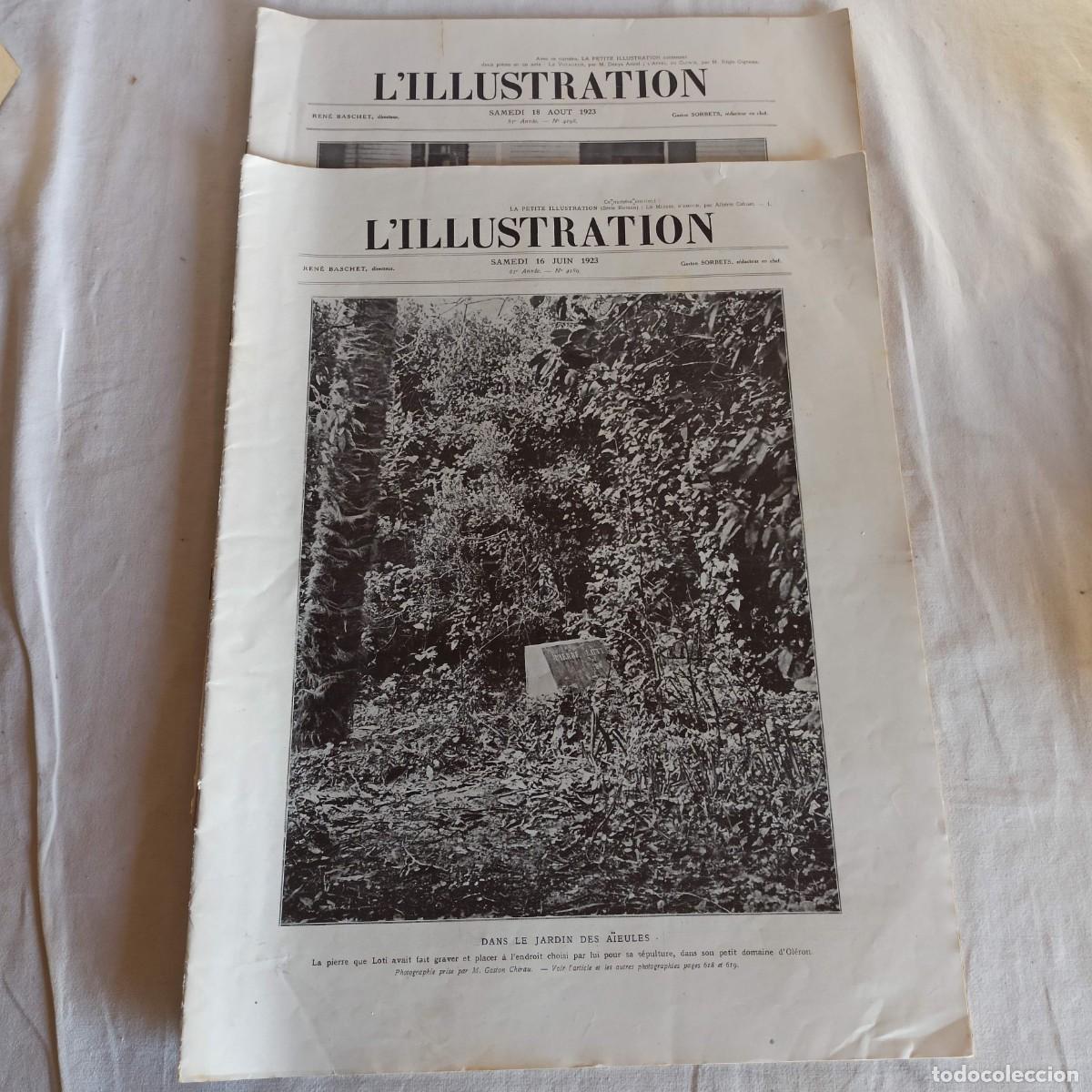 Coleccionismo de revistas y peri&oacute;dicos: 2 numeros L'illustration 1923