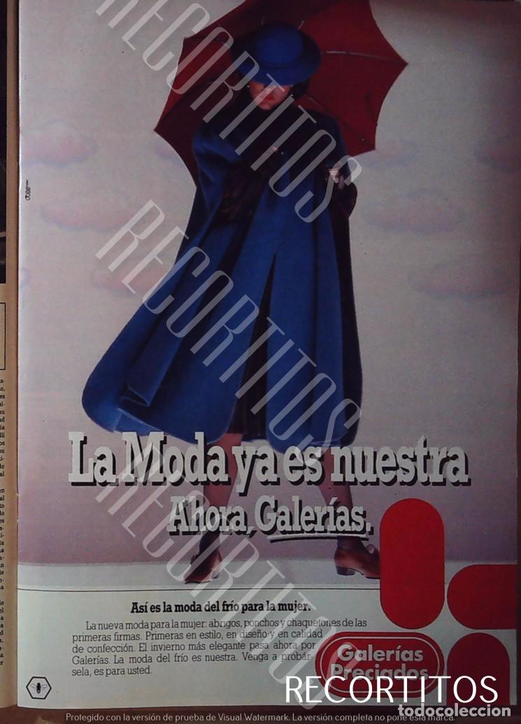 Collectionnisme de Revues et Journaux: galerias preciados MODA ANUNCIO PUBLICIDAD