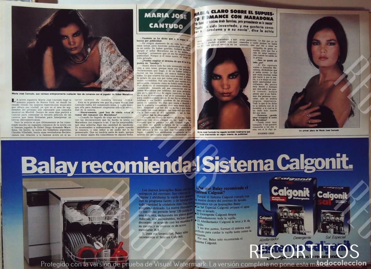 Collectionnisme de Revues et Journaux: MARIA JOSE CANTUDO VEDETTE