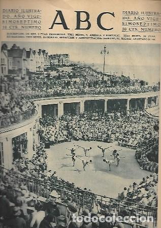 Coleccionismo de Revistas y Peri&oacute;dicos: PERIODICO ABC MADRID-SEVILLA 2 SEPTIEMBRE DE 1931. CLACTON ON SEA. DIA DE FIESTA.A-ABC-0104