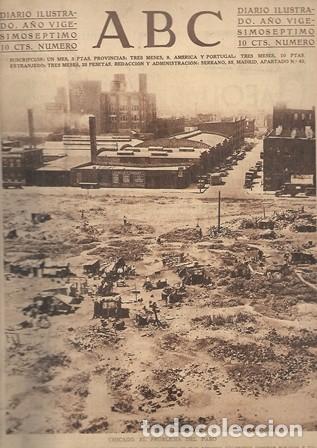 Coleccionismo de Revistas y Peri&oacute;dicos: PERIODICO ABC MADRID-SEVILLA 4 SEPTIEMBRE DE 1931. CHICAGO.EL PROBLEMA DEL PARO. A-ABC-0106