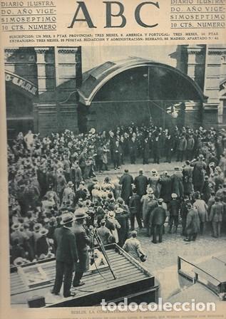 Coleccionismo de Revistas y Peri&oacute;dicos: PERIODICO ABC MADRID-SEVILLA 2 DE OCTUBRE DE 1931. BERLIN. LA CONFRAERNIDAD FRANCOALEMANA.A-ABC-0111