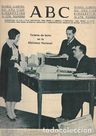 Coleccionismo de Revistas y Peri&oacute;dicos: PERIODICO ABC MADRID-SEVILLA 29 DE OCTUBRE DE 1931 .BIBLIOTECA NACIONAL. A-ABC-0115
