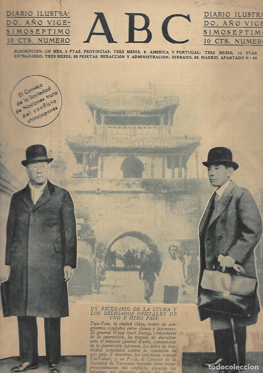 Coleccionismo de Revistas y Peri&oacute;dicos: PERIODICO ABC MADRID-SEVILLA 24 DE NOVIEMBRE DE 1931 N&ordm;8999. A-ABC-0123 ,2