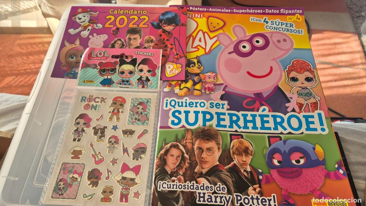 Coleccionismo de revistas y peri&oacute;dicos: LOTE REVISTA PANINI PLAY N&ordm; 4 CON REGALO CALENDARIO 2022 Y SITICKERS LOL SURPRISE