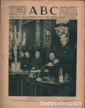 Coleccionismo de Revistas y Peri&oacute;dicos: PERIODICO ABC MADRID-SEVILLA 4 DICIEMBRE DE 1931 N&ordm;8405.BARCELONA DIPUTACION PROVINCIAL.A-ABC-0126