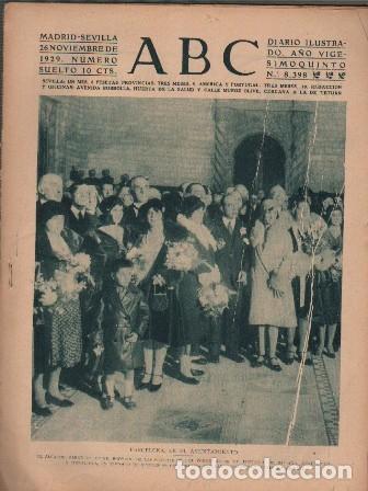 Coleccionismo de Revistas y Peri&oacute;dicos: PERIODICO ABC MADRID-SEVILLA 26 DE NOVIEMBRE DE 1929 N&ordm;8398 BARCELONA. EN EL AYUNTAMIENTO.A-ABC-0134