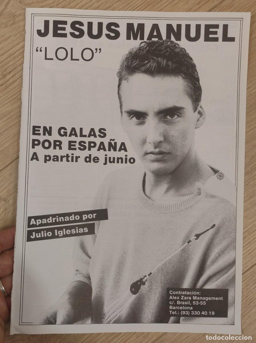 Coleccionismo de Revistas y Peri&oacute;dicos: HOJA REVISTA ORIGINAL 1985. JESUS MANUEL LOLO, GALAS POR ESPA&Ntilde;A, APADRINADO JULIO IGLESIAS