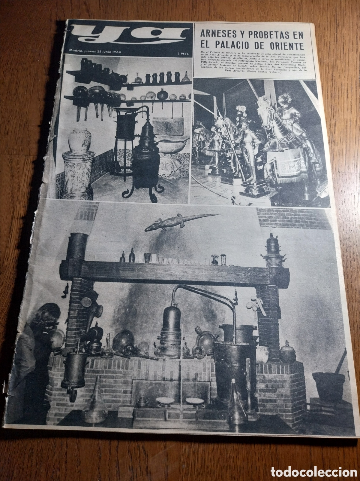 Collection Magazines and Newspapers: YA 1964 ARNESES Y PROBETAS EN EL PALACIO DE ORIENTE. PUBLICIDAD AVION TWIN COMANCHE. ARTE MARROQUI.