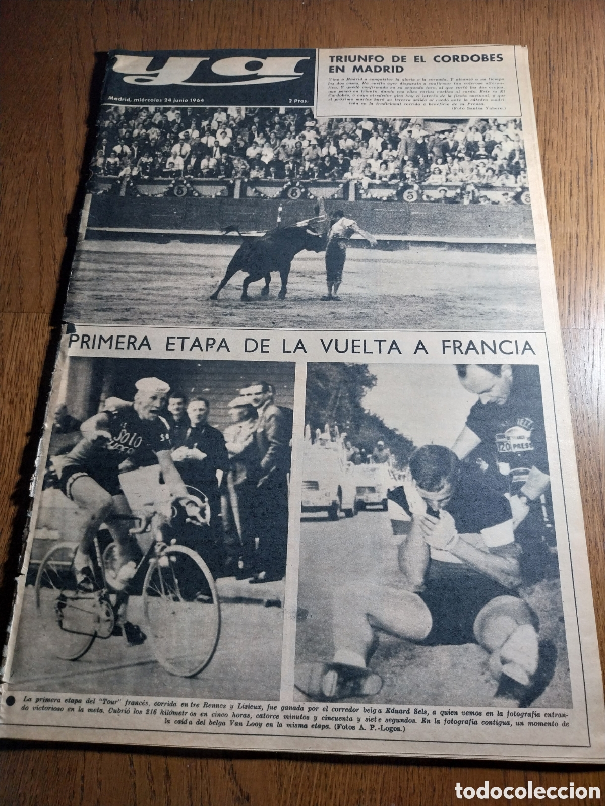 Collection Magazines and Newspapers: YA 1964 TRIUNFO DEL CORDOB&Eacute;S. DETENIDO MONTENEGRO F.E.L.N. LOS ONCE CAMPEONES DE EUROPA