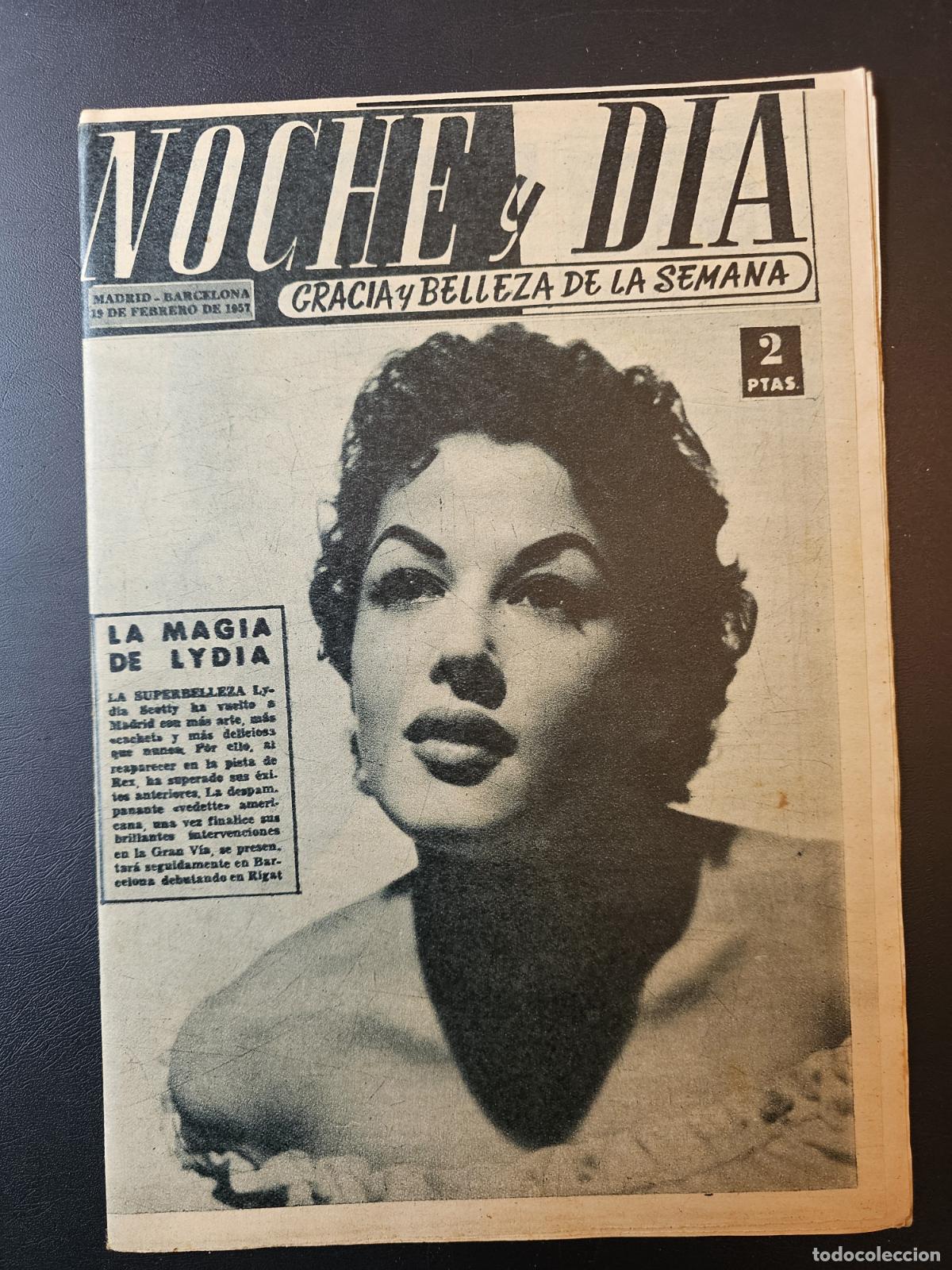 Collezionismo di Riviste e Giornali: REVISTA NOCHE Y DIA 1957 - LYDIA MEATTY - MAMIE VAN DOREN - VANDA GODSELL - ELVIS GINA LOLLOBRIGIDA