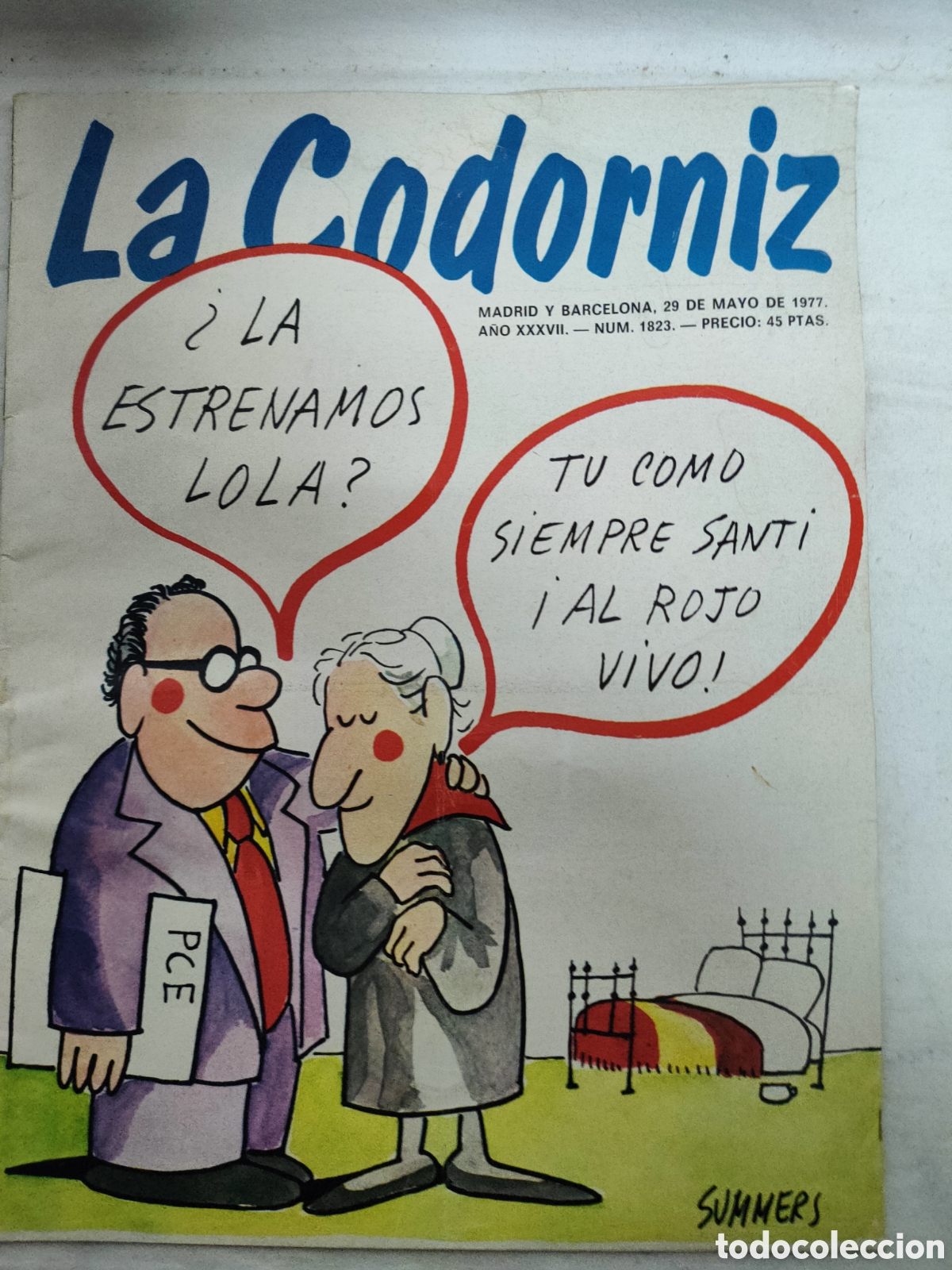 Coleccionismo de Revistas y Peri&oacute;dicos: REVISTA LA CODORNIZ.N-1823.A&Ntilde;O 1977
