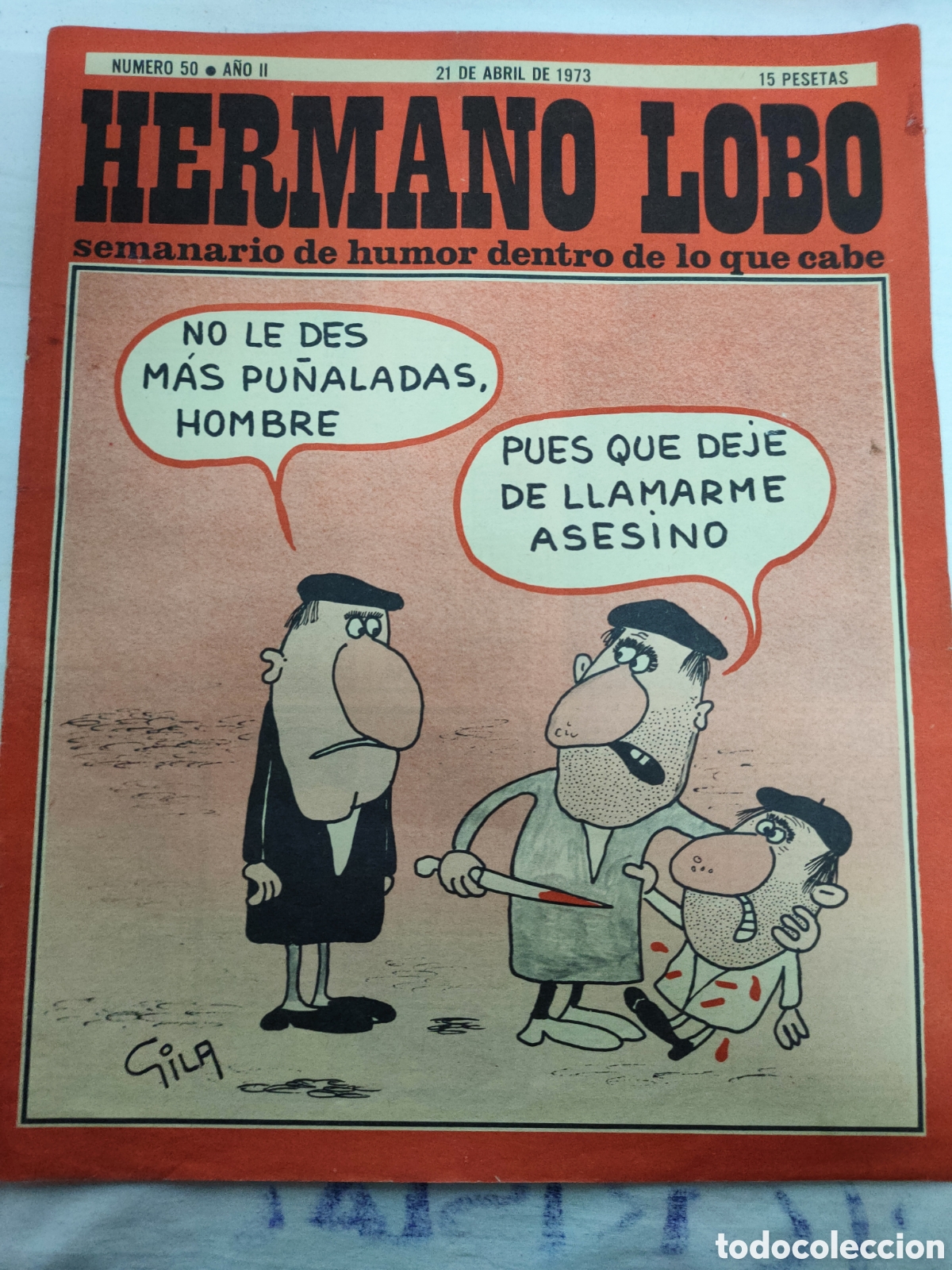 Collezionismo di Riviste e Giornali: REVISTA HERMANO LOBO.N-50.A&Ntilde;O 1973