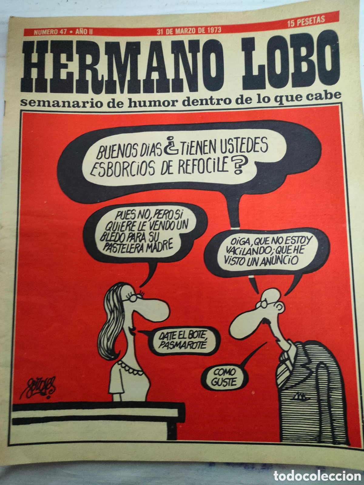 Collezionismo di Riviste e Giornali: REVISTA HERMANO LOBO.N-47.A&Ntilde;O 1973