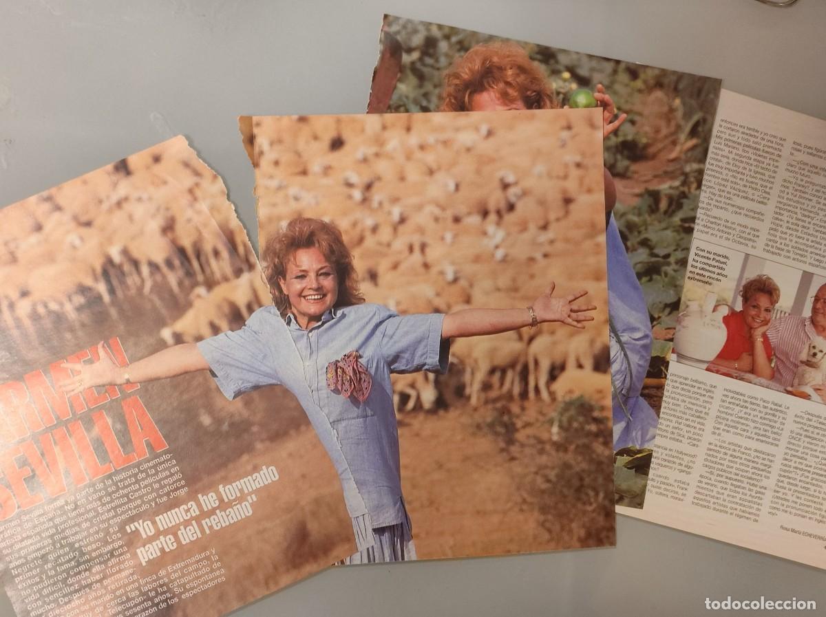Coleccionismo de Revistas y Peri&oacute;dicos: ENTREVISTA REVISTA ORIGINAL VINTAGE A LA ACTRIZ ESPA&Ntilde;OLA CARMEN SEVILLA