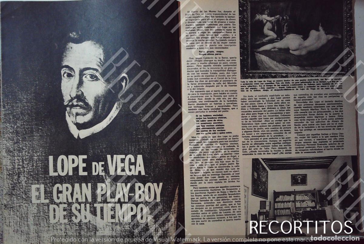 Coleccionismo de Revistas y Peri&oacute;dicos: LOPE DE VEGA PLAYBOY