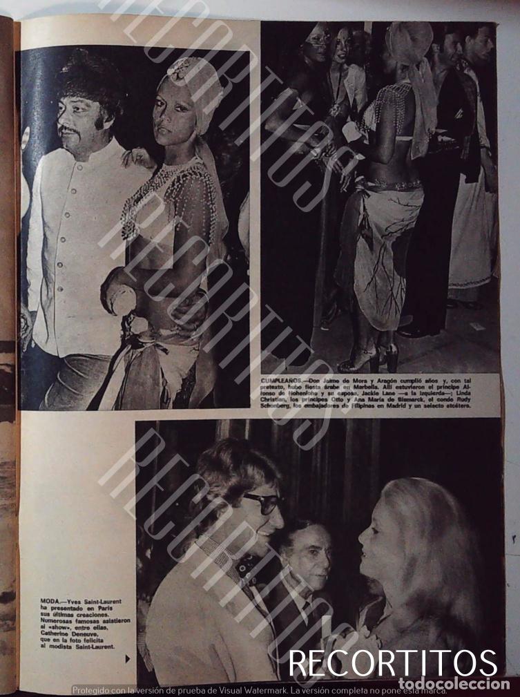 Sammeln von Zeitschriften und Zeitungen: JAIME DE MORA YA ARAGON CATHERINE DENEUVE YVES SAINT LAURENT