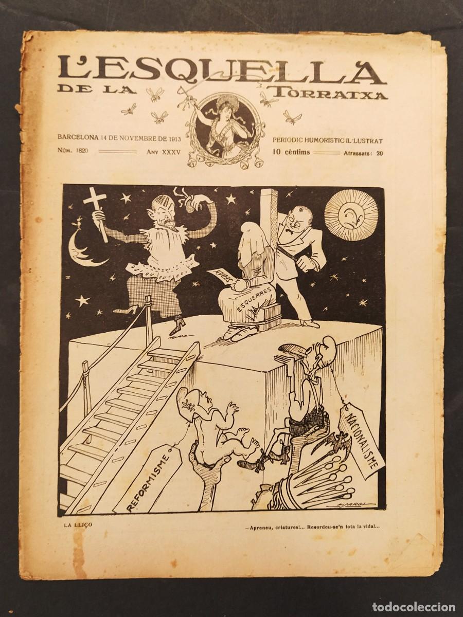Collection Magazines and Newspapers: L'ESQUELLA DE LA TORRATXA -NUMERO 1820 ANY 1913-APA-PICAROL-JOAN FIVOLLER-REVISTA ANTIGA ORIGINAL