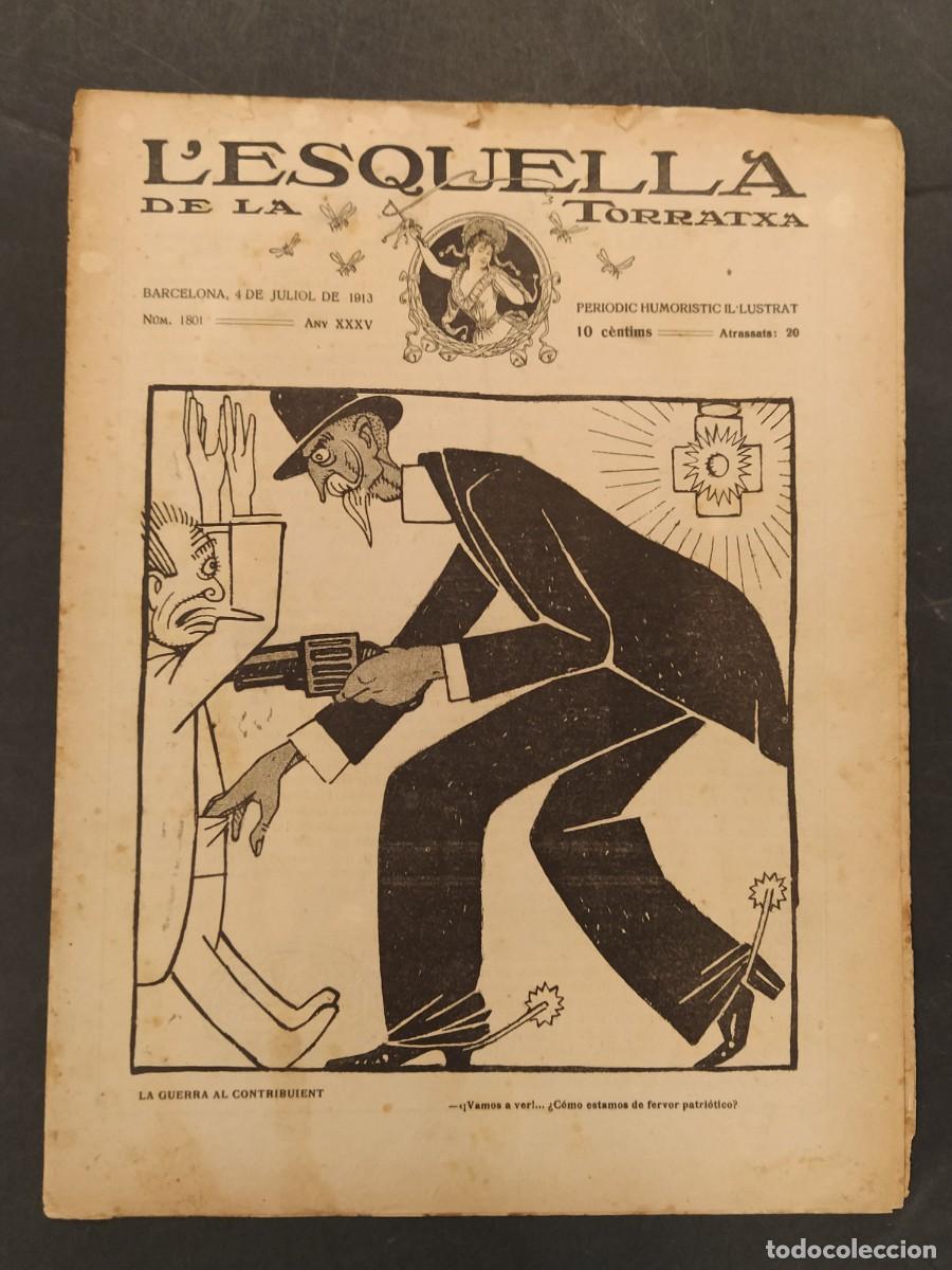 Collection Magazines and Newspapers: L'ESQUELLA DE LA TORRATXA -NUMERO 1801 ANY 1913-APA-PICAROL ETC-REVISTA ANTIGA ORIGINAL