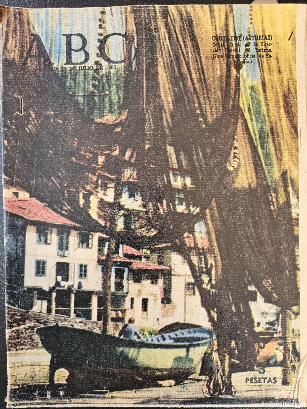 Coleccionismo de Revistas y Peri&oacute;dicos: PERIODICO ABC - 29 JULIO 1962 - MUCHISIMA PUBLICIDAD E INFORMACION DE LA EPOCA