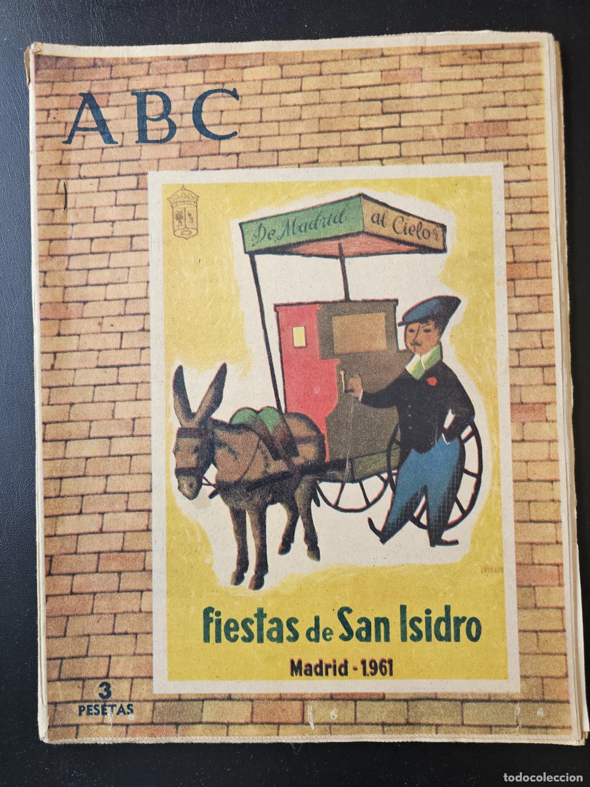 Coleccionismo de Revistas y Peri&oacute;dicos: PERIODICO ABC - 13 MAYO 1961 - FIESTAS DE SAN ISIDRO - ANUNCIO LICOR 43 PARA NI&Ntilde;OS