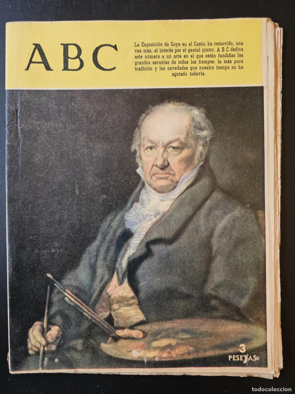 Coleccionismo de revistas y peri&oacute;dicos: PERIODICO ABC - 11 NOVIEMBRE 1961 - EXPOSICION DE GOYA EN EL CASON