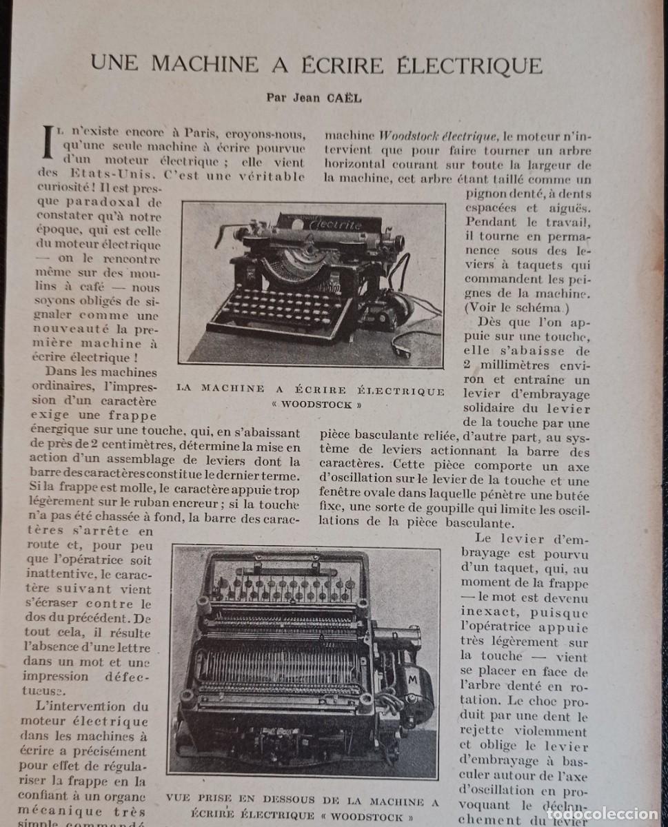 Collection Magazines and Newspapers: MAQUINA DE ESCRIBIR EL&Eacute;CTRICA - UNA HOJA PUBLICACI&Oacute;N PPIO 1900