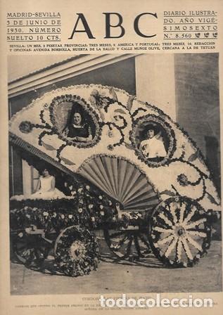 Coleccionismo de Revistas y Peri&oacute;dicos: PERIODICO ABC MADRID-SEVILLA 3 JUNIO DE 1930 N&ordm;8560. CORDOBA. LAS FIESTAS DE MAYO. A-ABC-0181