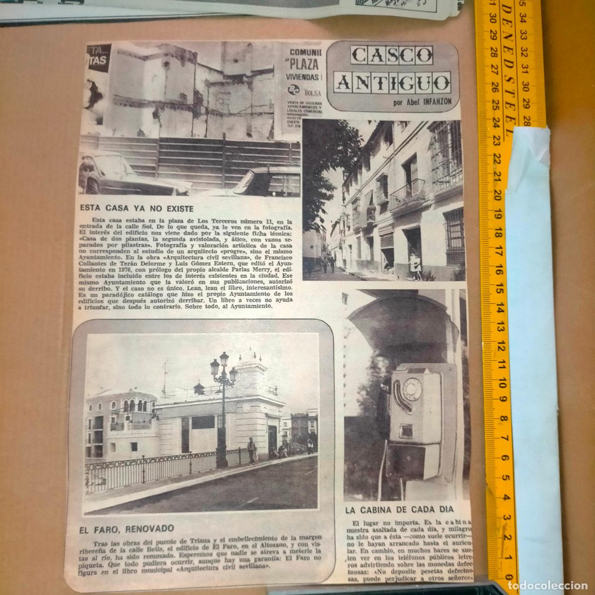 Collezionismo di Riviste e Giornali: NOTICIA SEVILLA CASCO ANTIGUO ANTONIO BURGOS - PLAZA DE LOS TERCEROS N 11 - EL RARO RENOVADO