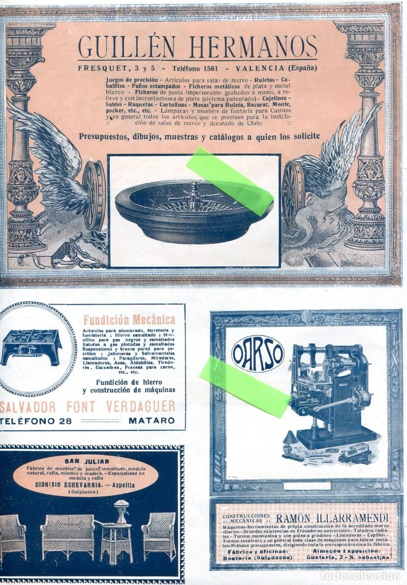 Collection Magazines and Newspapers: RECORTE DE PRENSA A&Ntilde; 1921 PUBLICIDAD SAN JULIAN MUEBLES DIONISIO ECHEVARRIA AZPEITIA OARSO RENTERIA